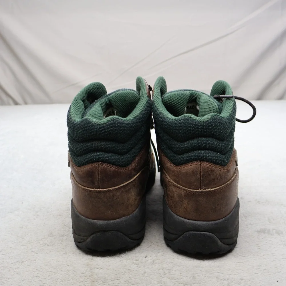 Yukon Mens 11M‎ Hiking Boots Brown Expedition Leather Rugged Trail Mesh Outdoor